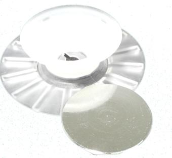 Punctual mount system GM Pico, clear/nickle coated / board thickness: 6-8 mm Punctual mount system GM Pico, clear/nickle coated / board thickness: 6-8 mm
