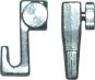 8100021 - Mini picture hooks, all-metal, short screw, nickel plated